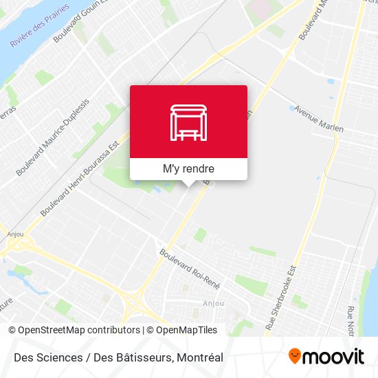 Des Sciences / Des Bâtisseurs plan