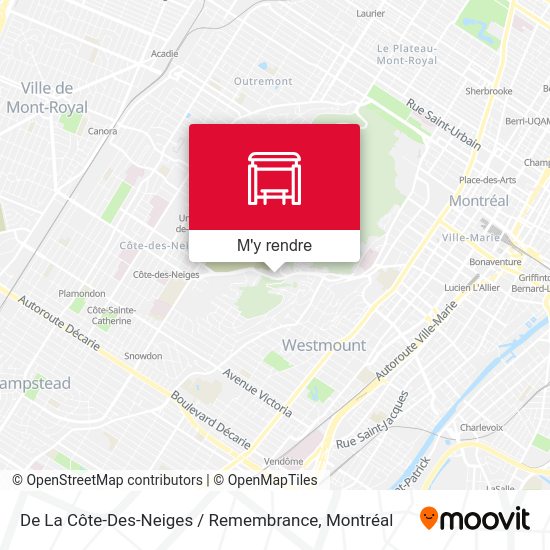 De La Côte-Des-Neiges / Remembrance plan