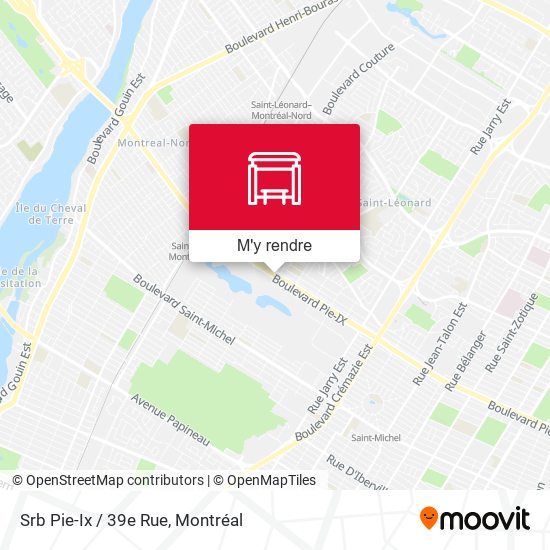 Srb Pie-Ix / 39e Rue plan