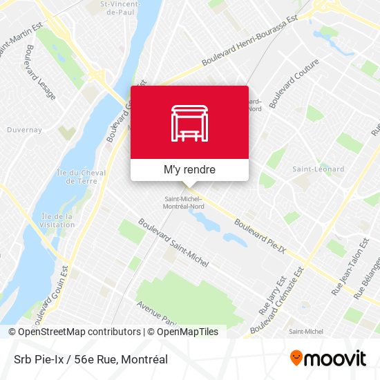 Srb Pie-Ix / 56e Rue plan