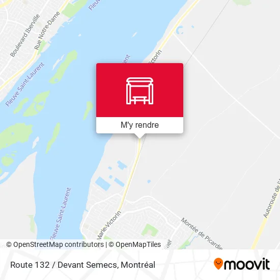 Route 132 / Devant Semecs plan