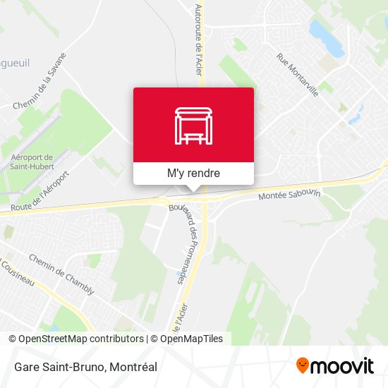 Gare Saint-Bruno plan