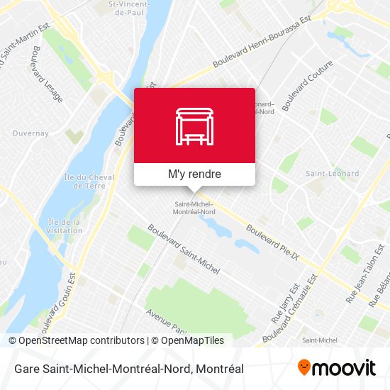 Gare Saint-Michel-Montréal-Nord plan