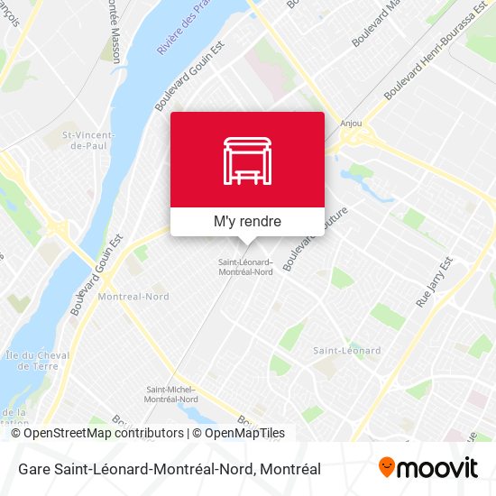 Gare Saint-Léonard-Montréal-Nord plan