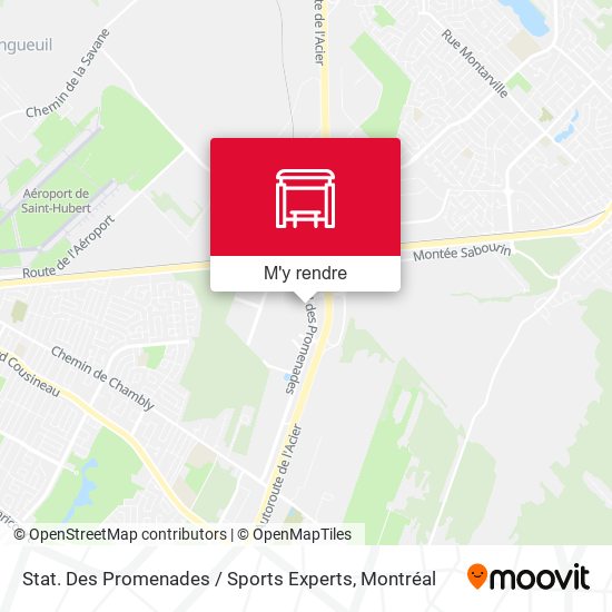 Stat. Des Promenades / Sports Experts plan