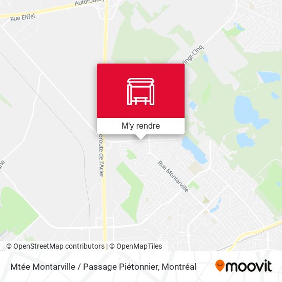 Mtée Montarville / Passage Piétonnier plan