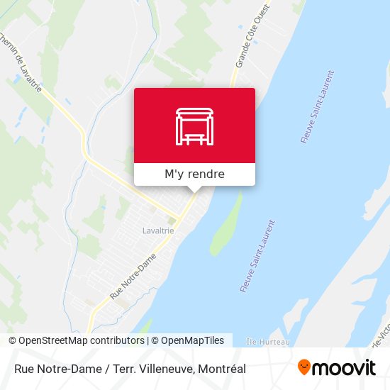 Rue Notre-Dame / Terr. Villeneuve plan