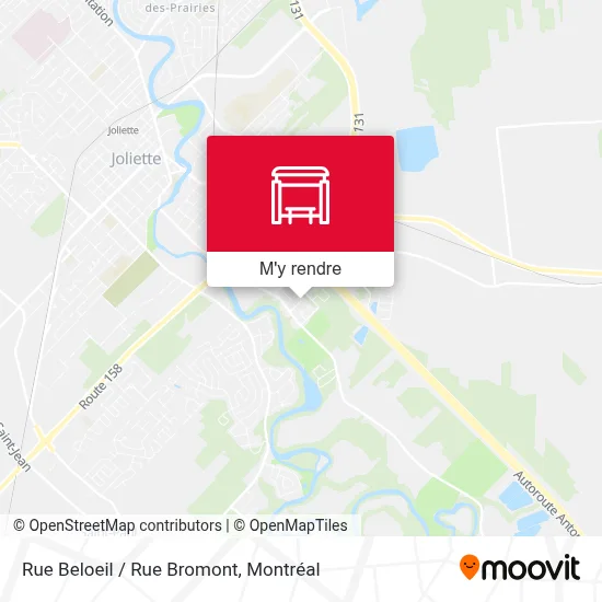 Rue Beloeil / Rue Bromont plan