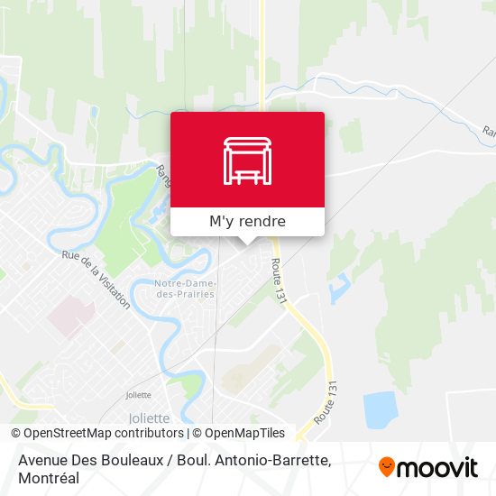 Avenue Des Bouleaux /  Boul. Antonio-Barrette plan
