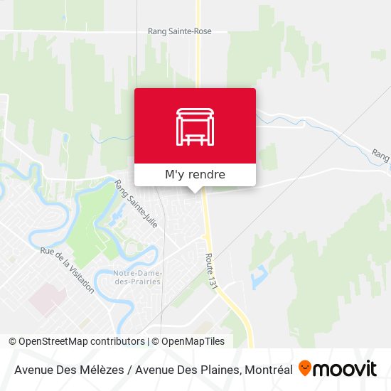 Avenue Des Mélèzes / Avenue Des Plaines plan
