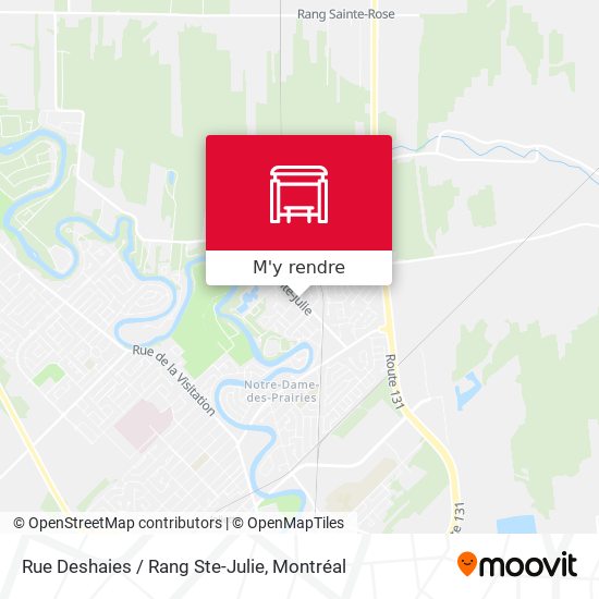 Rue Deshaies / Rang Ste-Julie plan