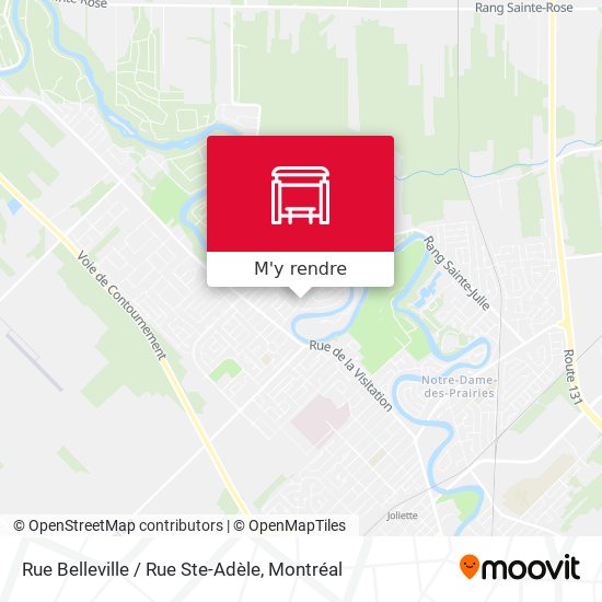Rue Belleville / Rue Ste-Adèle plan