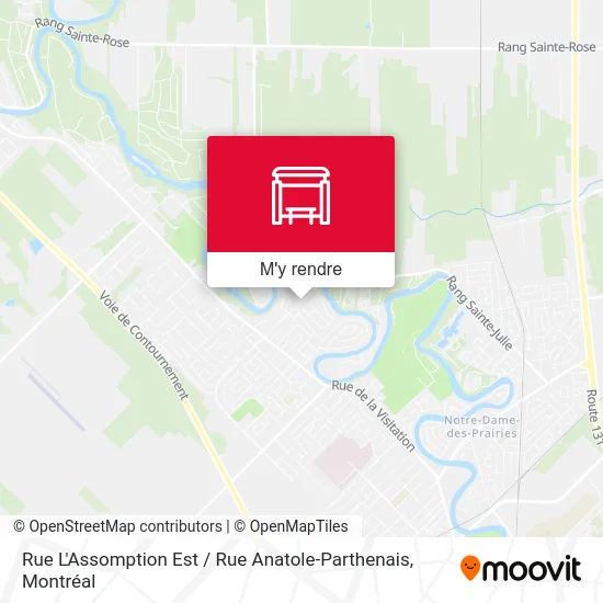 Rue L'Assomption Est / Rue Anatole-Parthenais plan