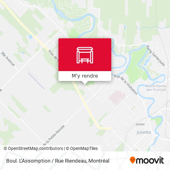 Boul. L'Assomption / Rue Riendeau plan