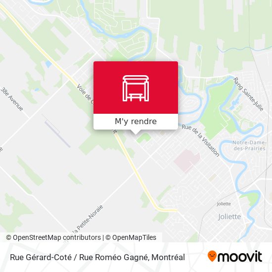 Rue Gérard-Coté / Rue Roméo Gagné plan