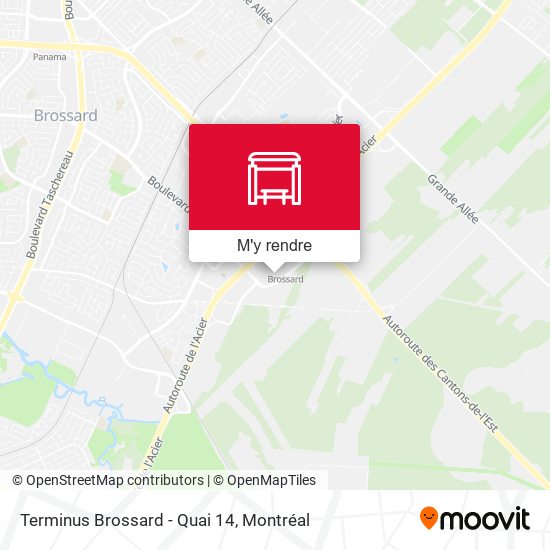 Terminus Brossard - Quai 14 plan