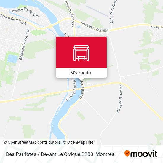 Des Patriotes / Devant Le Civique 2283 plan