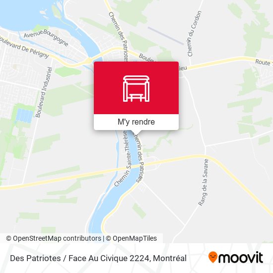 Des Patriotes / Face Au Civique 2224 plan