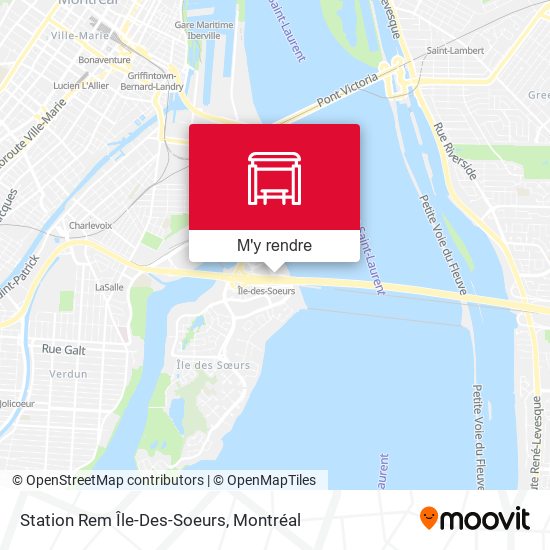 Station Rem Île-Des-Soeurs plan