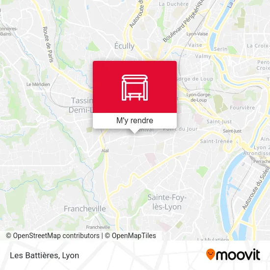 Les Battières plan