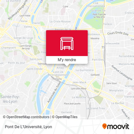 Pont De L'Université plan