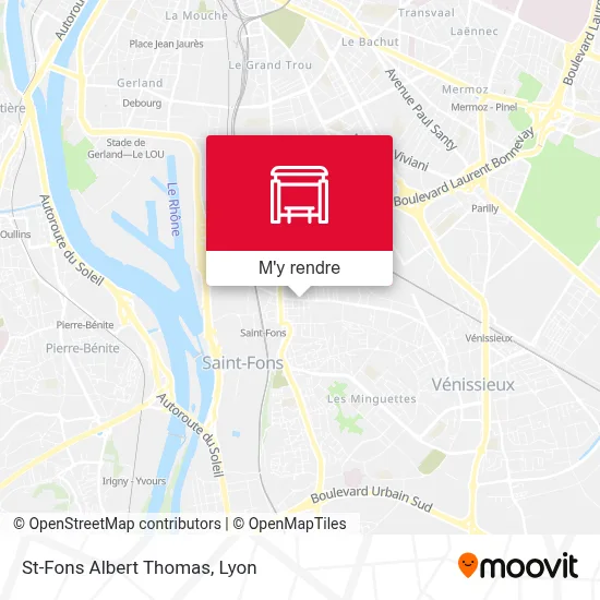 St-Fons Albert Thomas plan