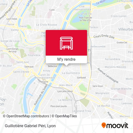 Guillotière Gabriel Péri plan