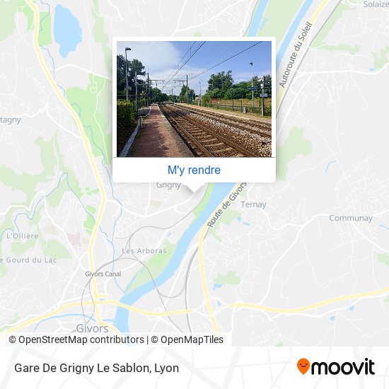 Gare De Grigny Le Sablon plan