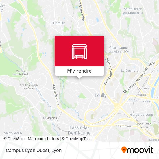 Campus Lyon Ouest plan