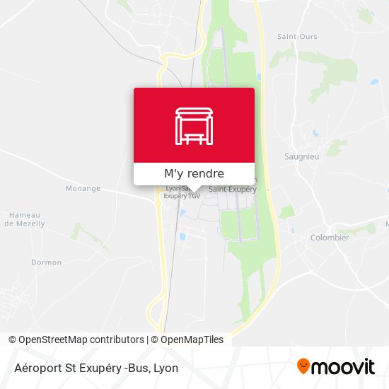 Aéroport St Exupéry -Bus plan