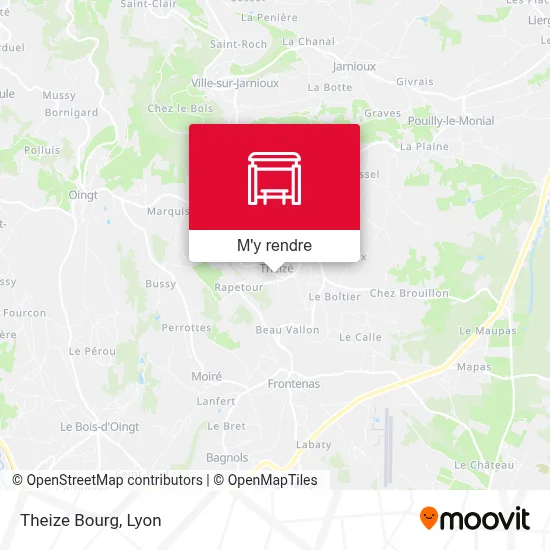 Theize Bourg plan