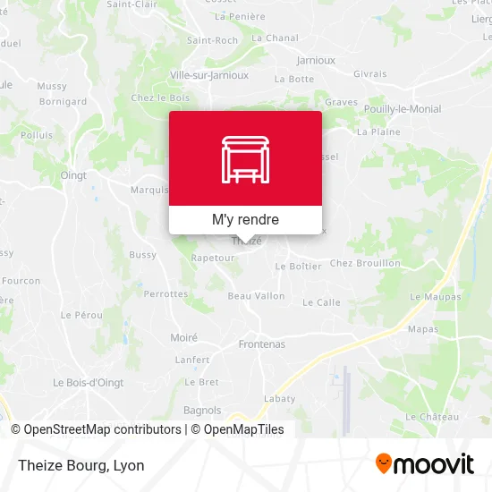 Theize Bourg plan