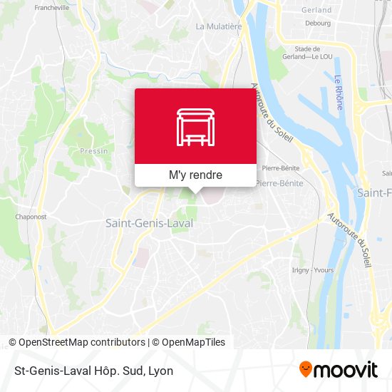 St-Genis-Laval Hôp. Sud plan