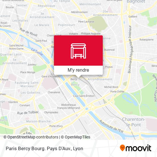 Paris Bercy Bourg. Pays D'Auv. plan