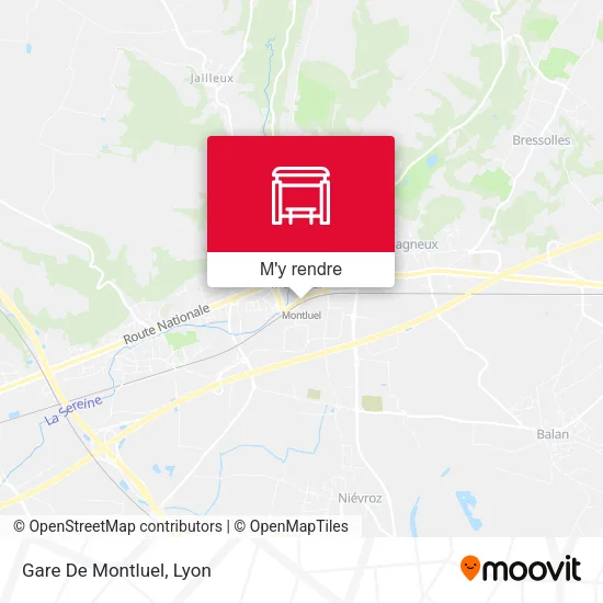 Gare De Montluel plan