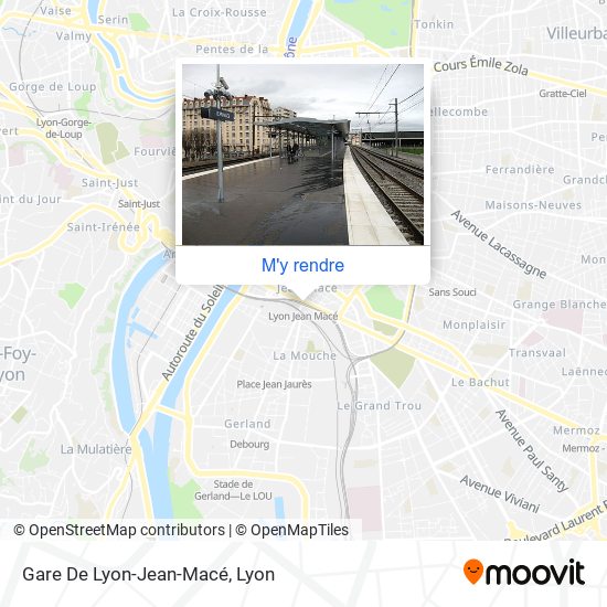 Gare De Lyon-Jean-Macé plan