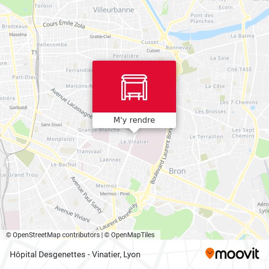 Hôpital Desgenettes - Vinatier plan