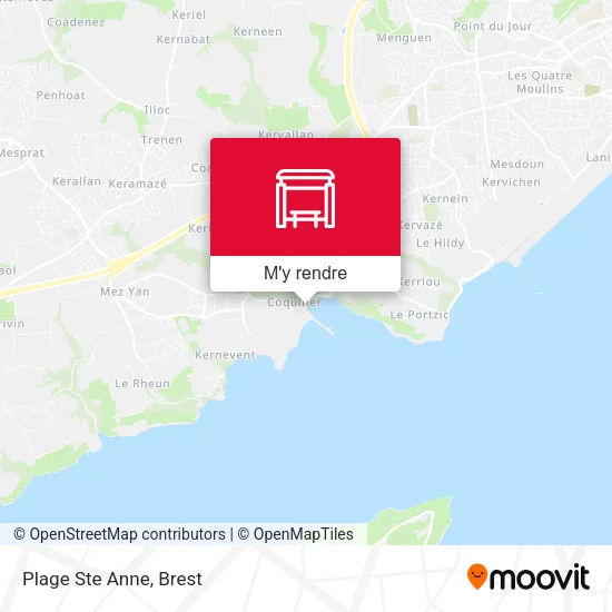 Plage Ste Anne plan
