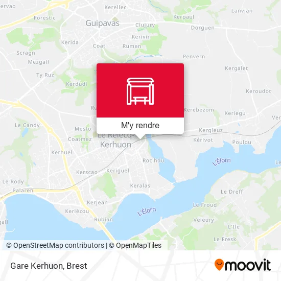 Gare Kerhuon plan