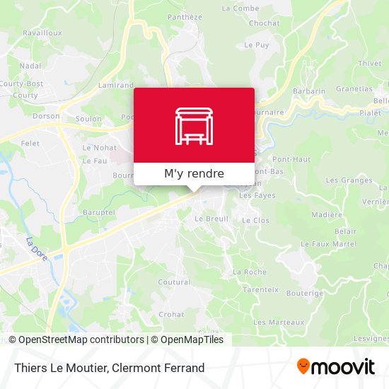 Thiers Le Moutier plan