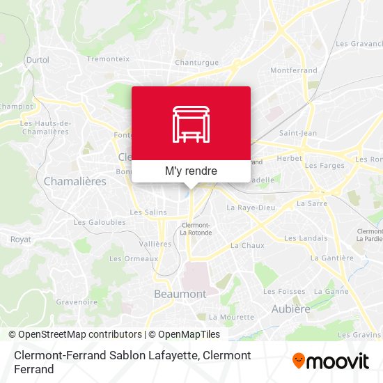 Clermont-Ferrand Sablon Lafayette plan