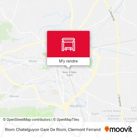 Riom Chatelguyon Gare De Riom plan
