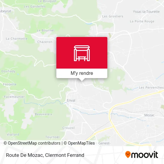 Route De Mozac plan