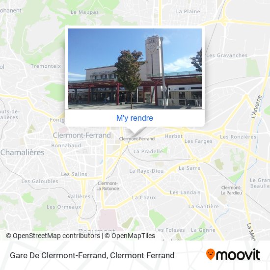 Gare De Clermont-Ferrand plan
