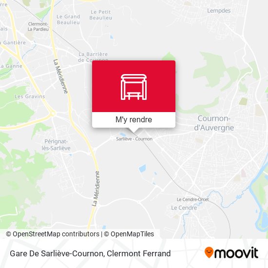 Gare De Sarliève-Cournon plan