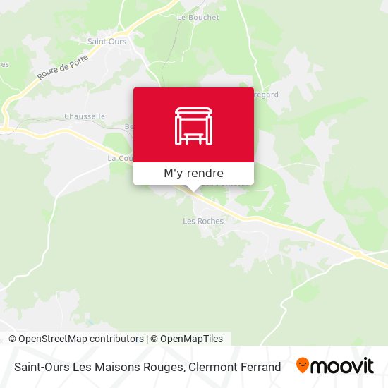 Saint-Ours Les Maisons Rouges plan