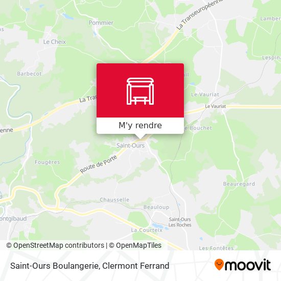 Saint-Ours Boulangerie plan