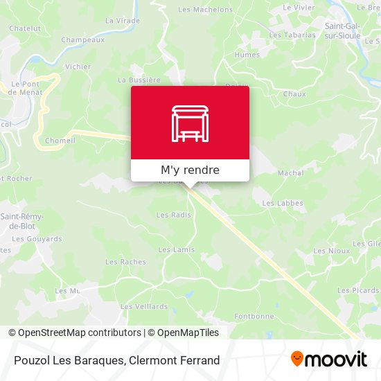 Pouzol Les Baraques plan
