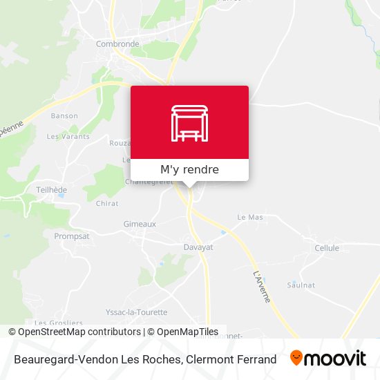 Beauregard-Vendon Les Roches plan