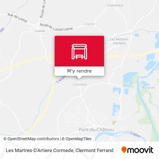 Les Martres-D'Artiere Cormede plan